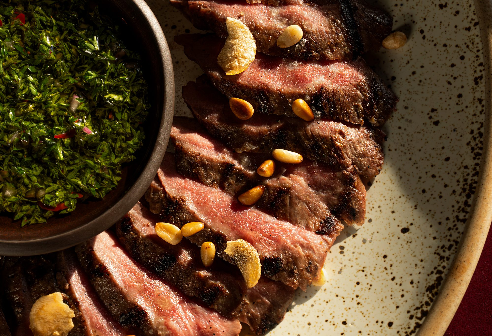 Lamb fillet, with zesty sauce