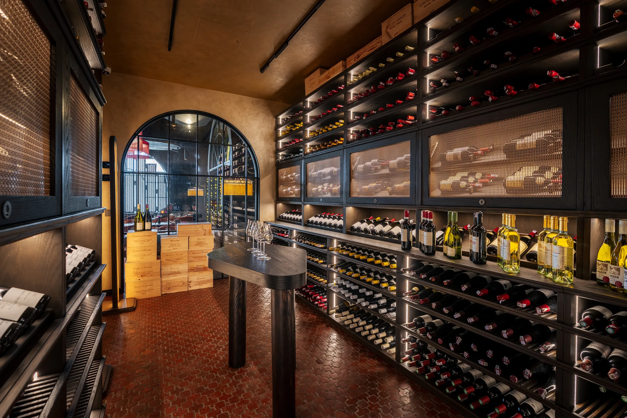 Maison Rouge dining interior